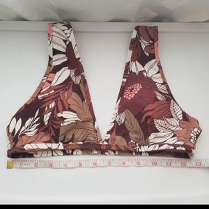 NWT! Aerie Wide Strap Plunge Floral Bikini Top